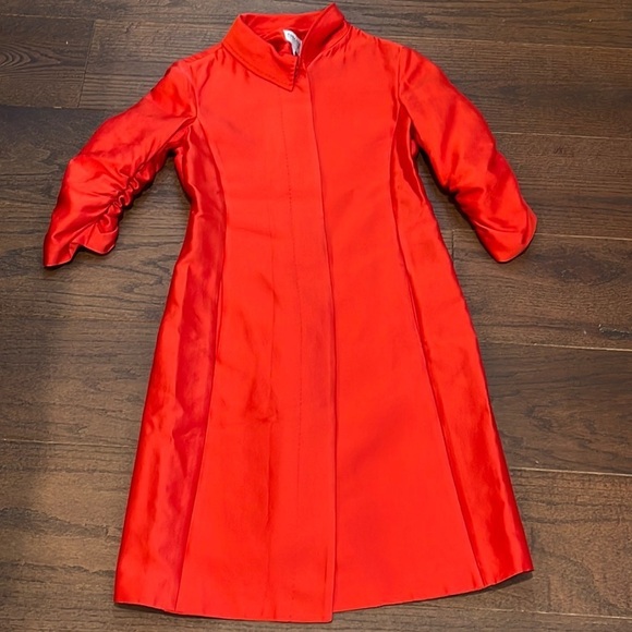 Armani Collection Women’s Red Long Jacket Size 40 - Picture 1 of 7